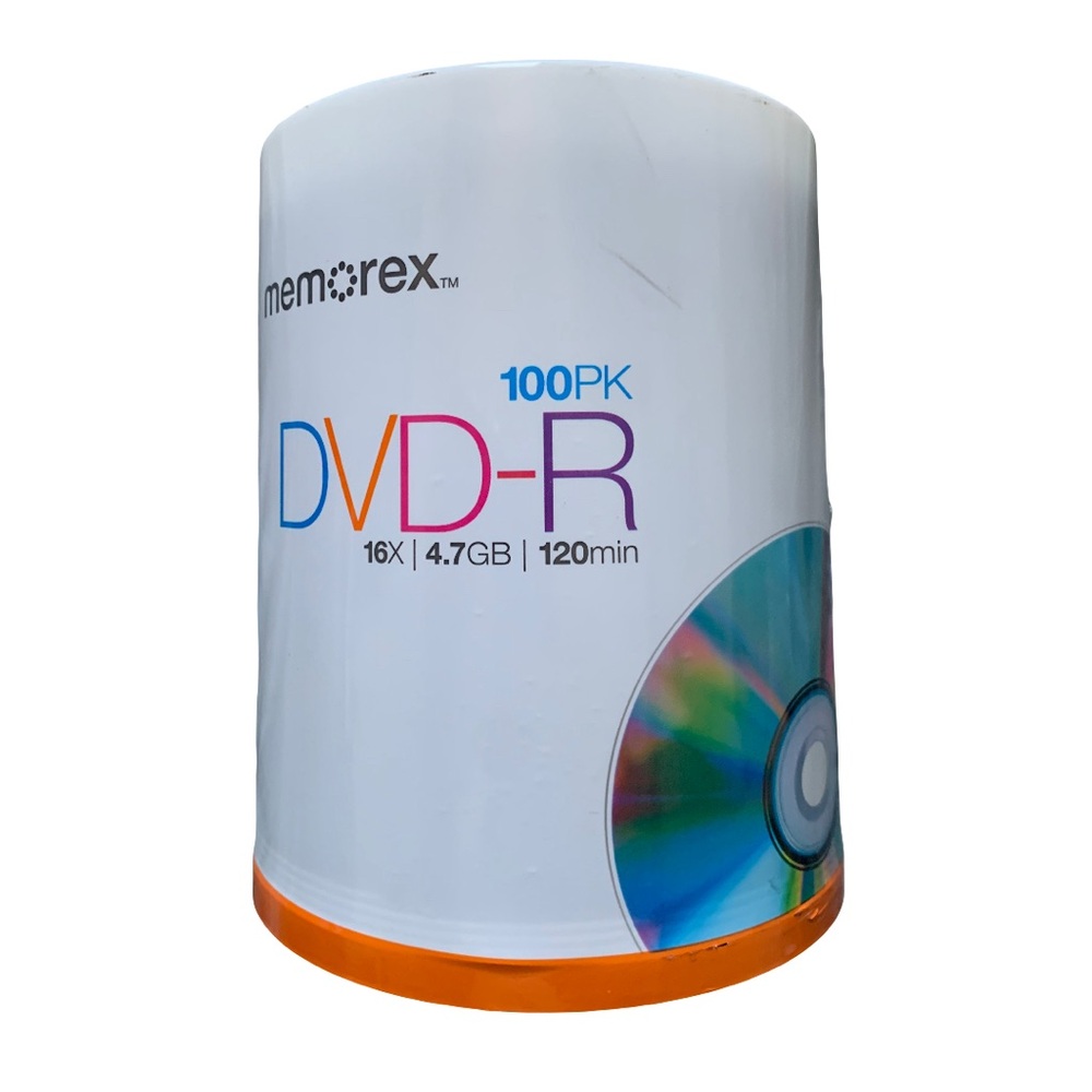 NWT Memorex DVD-R Discs 100 Pack